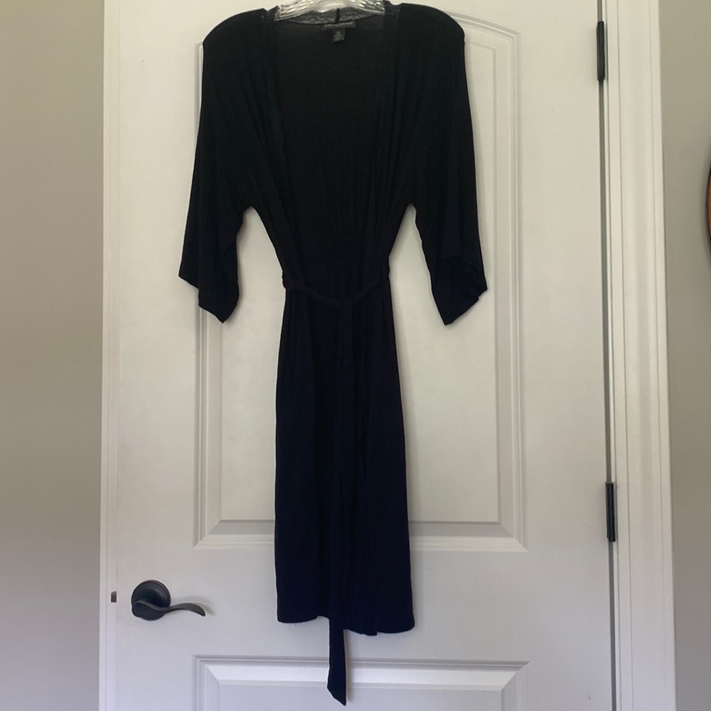 Lace trimmed robe